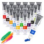 Paul Rubens Oil Paint, 20 Bright Oil Colors with High Saturation, 50ml Large Capacity Tubes, Faster Drying Time with Creamy Texture and Consistency for Artists, Students, Beginners