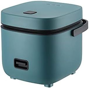 Electric 1.2L Mini Rice Cooker with Removable Nonstick Pot Steaming Dish Rice Spoon and Measuring Cup Keep Warm Function Kitchen Appliances for 1-3 Person, Cooking Soup, Rice, Stews & Oatmea (Green)