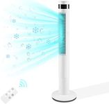 Antarctic Star Tower Fan Portable Electric Oscillating Fan Quiet Cooling Remote Control Standing Bladeless Floor Fans 3 Speeds Wind Modes Timer Bedroom Office (43 inch, White)