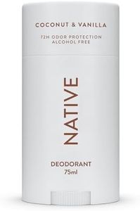 Native Deodorant Womens & Men – Alcohol & Aluminium Free - Coconut & Vanilla Scent - Naturally Derived with Shea Butter, Coconut Oil & Baking Soda - 72 Hour Odor Control (75g)