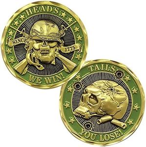 Good Luck Heads Tails Challenge Coin，Heads We Win Tails You Lose