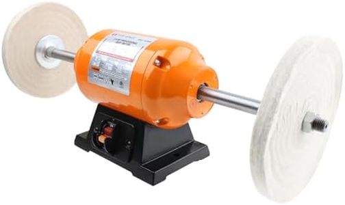 Bench Buffer Polisher, 8Inch Benchtop Buffing & Polishing Machine for Metal, Jewelry, Knives, Wood, Jade and Plastic