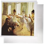 3dRose Set of 12 Greeting Cards, Image of Violin and Ballerinas (gc_174274_2)