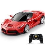 SainSmart Jr. Ferrari Remote Control Car for Kids, Licensed LaFerrari Model Car, 1:24 RC Toy Car, Toy Gift for 3-18 Years, Boys Girls, Red