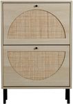 ZeHuoGe Natural Rattan Shoe Cabinet