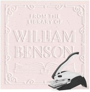 ExcelMark Personalized Book Embosser - Deco Border(Square)