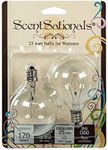 ScentSationals 25 Watt Wax Warmer Light Bulb - 25 Watt Light Bulbs for Wax Warmers, Wax Warmer Light Bulb Replacement - Style G50 Bulbs for Full Size Wax Warmers - Pack of 2 Wax Warmer Bulbs, Clear