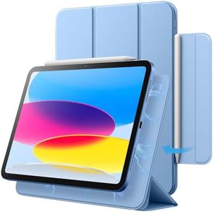 JETech Magnetic Case for iPad 10 (10.9-Inch, 2022 Model, 10th Generation), Magnetic Attachment, Slim Tablet Cover with Auto Wake/Sleep (Blue)