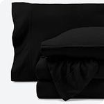 Bare Home Super Soft Fleece Sheet Set - King Size - Extra Plush Polar Fleece, Pill-Resistant Bed Sheets - All Season Cozy Warmth, Breathable & Hypoallergenic (King, Black)