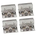 jojofuny 8 Pcs Door Hinge Stainless Steel Hinges Stainless Hinges Glass Gate Pivot Hinge Display Cabinet Hinge Cabinet Hinges Wine Cabinet Clamp Soft Close Hinges Stainless Gate Hinge Heavy