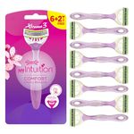 WILKINSON SWORD – Intuition Comfort Xtreme for Women | Disposable Razors | Flexible Blades | Hydrating Aloe Vera Strips | Pack of 6 Razors + 2 Free