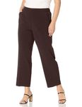 Briggs York Women's All Around Comfort Pant,Brown,18W