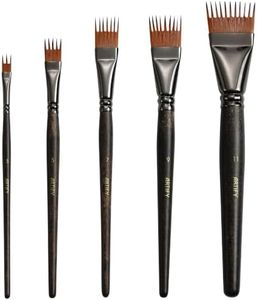 ARTIFY Grainer Brush Set, 5-Piece Flat Comb Paint Brushes