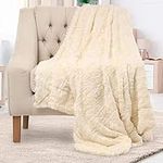 Everlasting Comfort Luxury Plush Blanket - Cozy, Soft, Fuzzy Faux Fur Throw Blanket for Couch - Ideal Comfy Minky Blanket for Adults for Cold Nights