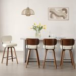 Bekrvio Swivel Bar Stools Set of 4,