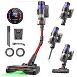 Ultenic U16 Flex Cordless Vacuum Cleaner with 45000Pa, Bendable EasyReach Wand, 60 Min Runtime, Hang-and-Charge Stick Vacuum Cleaner, Tangle-Free Brush, LED Light, For All Hard Floors Carpet Pet Hair