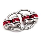 Fidgetland Rizzle - As Seen on Shark Tank - Adult Stress & Anxiety Toy for ADD/ADHD, Bike Chain Fidget (Solid Rings)