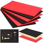 3 Sets Tool Box Shadow Foam Organizers Tool Box Liner Adjustable Inserts Foam Non Slip Liner Mat for Tool Box, Cabinet and Chest Drawers, Black Top and Red Bottom (12 x 24 Inch)