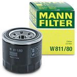 MANN-FILTER W 811/80 Oil Filter - CARS + TRANSPORTERS, Black