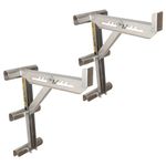 Metaltech Jobsite Series 3-Rung Ladder Jack 2-Pack E-LJ30P, Aluminum Jack for Scaffolding Extensions and Work Platforms, Scaffold, Masonry, Painting, and Roofing Tool for Job Site and Home Improvement