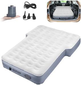 GOTIDY Car Air Mattress with One-Click Rechargeable Air Pump, SUV Air Mattress, 10" Ultra-Thick, Portable, Built-in Pump, for Jeep JK JL JKU JLU Unlimited 4 Door, Camping, Skin-Friendly