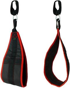 CampTeck U6833 Ab Straps Padded Hanging Ab Slings with Carabiner for Abdominal Training, Abs Crunch, Leg Raises, Pull Up, Gym Fitness Weightlifting Exercise – Black, 1 Pair