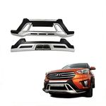 DriveStylish Abs Plastic Front & Rear Bumper Protector Guard For Hyundai Creta 2016