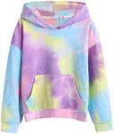 Arshiner Girls Hoodies Tie-dye Kids Hooded Sweatshirt Casual Fashion Long Sleeves Hoodie Top for Girls 13-14 years