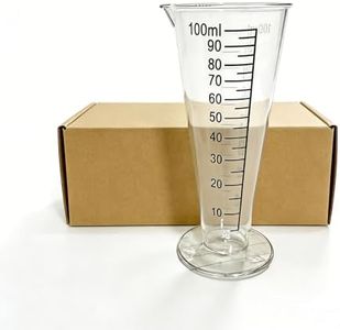 YaeMatoo 100ml Plastic Liquid Measuring Cup - Graduated Measuring Beaker with Clear Scale for Kitchen, Lab & Mixing