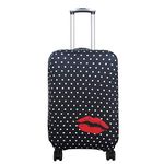 Explore Land Luckiplus Spandex Travel Luggage Cover Trolley Case Protective Cover (Polkadot, M(23-26 inch luggage))