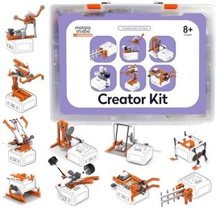 Matatalab Creator Kit, Building Pack for VinciBot Coding Robot, STEM Educational Kit with 434+ Building Blocks 20 Building Cases for kids school, DIY Building Science Experiment Kit for Kids Ages 8-12