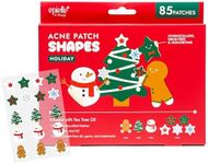 Acne Patch Shapes Edition | Acne Patches with Hydrocolloid Dressing | Fun for Parties, sleepovers, Girls' Nights, Halloween Party, Girl's gift (Christmas Patch (85ct))