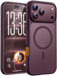 TOCOL for iPhone 18 Pro Max Case, Compatible with MagSafe, Burgundy