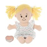 Manhattan Toy Love, Stella Soft Baby Doll Ages 1+ - Peach and Blonde Pigtail