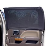 EcoNour Car Window Screens for Trucks (2 Pack) | Stretchable & Breathable Car Side Window Sun Shades for Complete Sun Protection | Breathable Car Window Shades for Privacy Blackout | (XXL 46"x27")