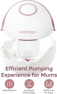 Momcozy M6 Hands-Free Breast Pump, 24mm – Red
