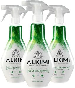 ALKIMI Glass & Window Cleaner Spray, 500ml, 3 Pack – Nature Engineered Glass and Window Cleaner Spray, Powerful & Natural Mirror and Shower Glass Eco Cleaning Spray