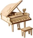 Rolife Build Your Own 3D Wooden Assembly Puzzle Wood Craft Kit Model, Gifts Kids Adults ¡­ Piano Piano