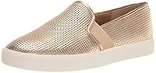 Vince Women's Blair Slip on Sneakers, Champagne Perf Metallic Leather, 10