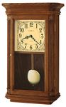 Howard Miller Westbrook Wall Clock 625-281 – Oak Yorkshire Home Decor with Wood Pendulum, Brass Bob with Quartz, Dual-Chime Movement