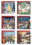 Giftinghouse Charity Christmas Cards 2024 Pack of 24 | Multipack Xmas Cards for Family, Friends with Red envelopes (24 Pack) MADE IN UK