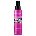 Redken Quick Blowout Heat Protection Spray for All Hair Types | Reduces blow dry time | Blowdry spray,125ml.