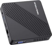 N40 Mini PC Fanless Celeron N4020 (up to 2.8GHz) with 4GB DDR4/64GB eMMC RAM Support 4K UHD, VGA Port,2.4G/5.8G WiFi&BT4.2,3xUSB3.0 Ports,1x SD Card Slot for Business Home Office