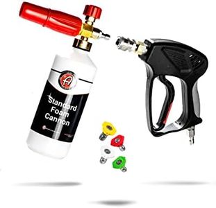 Adam's Polishes Standard Foam Cannon & Snub Nose Combo - Foam Cannon Soap Sprayer for Car Wash, Patio & House Cleaning | Sprayer Cleaner Cannister for Pressure Washer