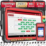 Launch X431 PRO5 J2534 Reprogramming Tool with SmartLink C V2.0, Car Diagnostic Scanner with ECU Coding, Topology Mapping, 60+ Services, Intelligent Diagnostics, Guided Functions, 2-Year Free Update