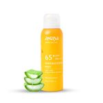 Asaya SPF 65+ Sunscreen Spray with Aloe Vera extract | Broad Spectrum UVA + UVB | Clear, Quick-drying, No White-Cast | Sweat & Waterproof | Continuous Spray | For Men & Women, All skin types | 100ml