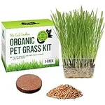 Cat Grass Growing Kit -Organic Seed, Soil and BPA Free containers (Non GMO). All of Our Seed is Locally sourced! (1 Pack)