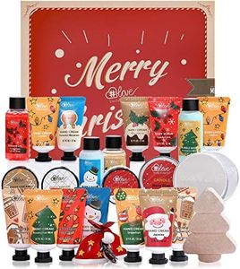 2024 Limited Edition Advent Calendar Christmas Gifts Bath Sets for Women, 24pcs Spa Gift Set, Hand&Foot Cream, Body Scrub, Bubble Bath, Shampoo, Candles, Keychain, Body Lotion, Shower Gel, Bath Bomb