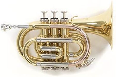 Roy Benson MOD.PT-302 BB Lacquered finish, Bell diameter 125 mm, Pocket Trumpet with Light Rectangular Case