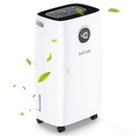 12L/Day Dehumidifiers for Home, Powerful Dehumidifier with Digital Humidity Display & Control, 2.5L Water Tank & Drainage Hose, Childlock, 24H Timer Ideal for Damp, Condensation and Laundry Drying